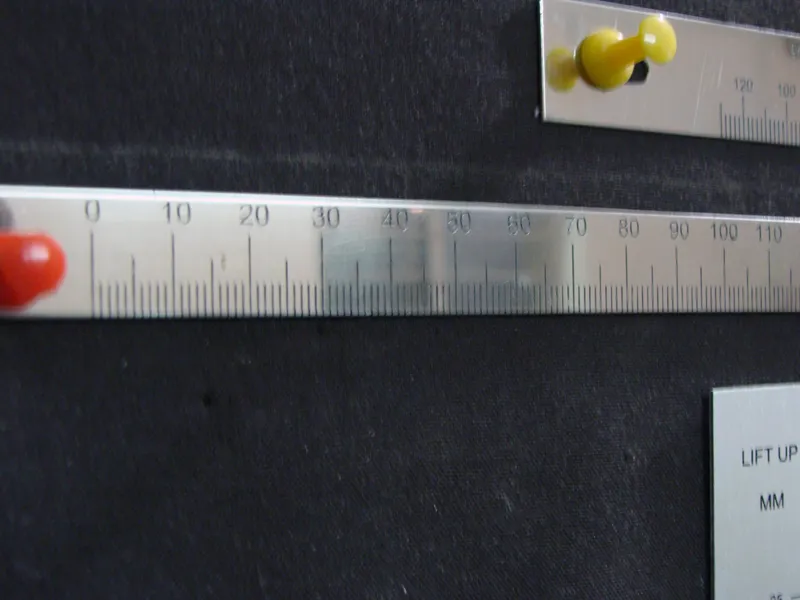 s s name plates with measuring -units